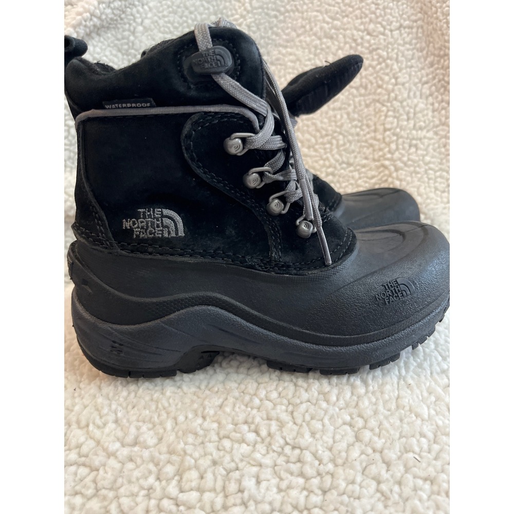 The North Face Waterproof Heatseeker Kids Winter Boots Black